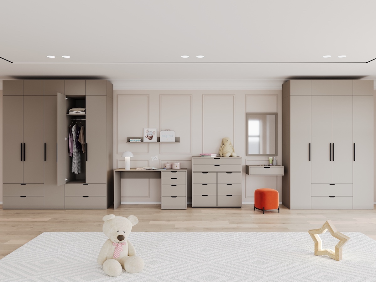 Шкаф распашной Даллас ,четырехдверный ,Дуб Кастелло  